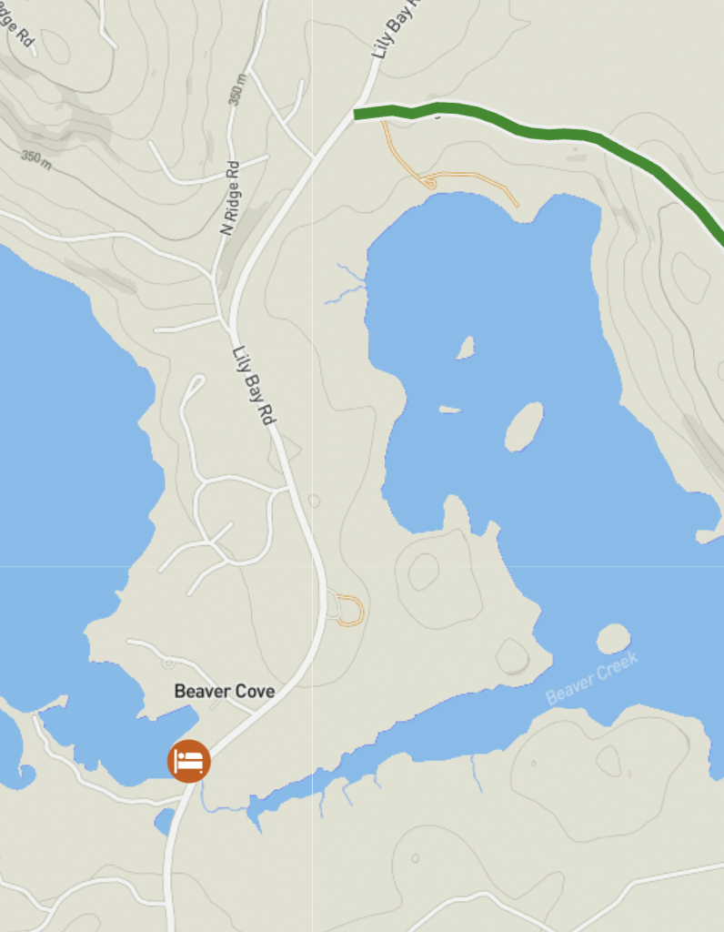 Pine Tree Stays - Beaver Cove Map